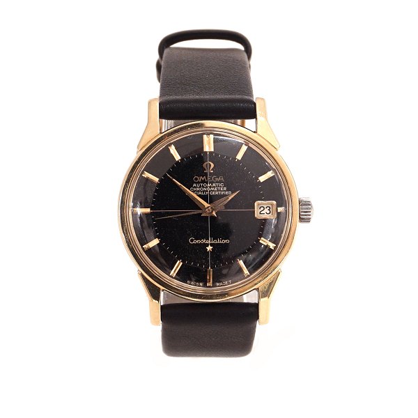 Omega Constellation Automatic with black dial. Ref.  168.005. Year 1966. Cal 
564. D: 34mm