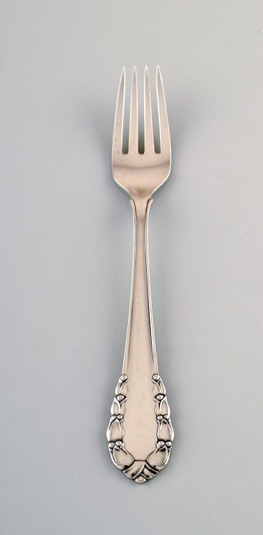 Georg Jensen "Lily of the valley" lunch fork in sterling silver. 12 pcs. in 
stock.
