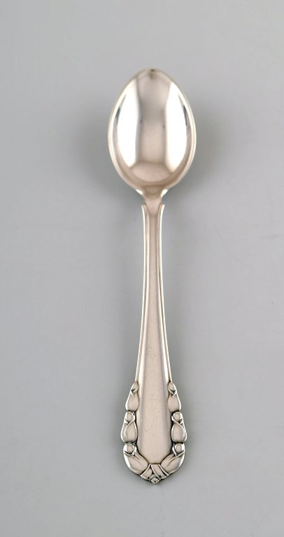 Georg Jensen "Lily of the valley" coffee spoon in sterling silver. 11 pieces in 
stock.