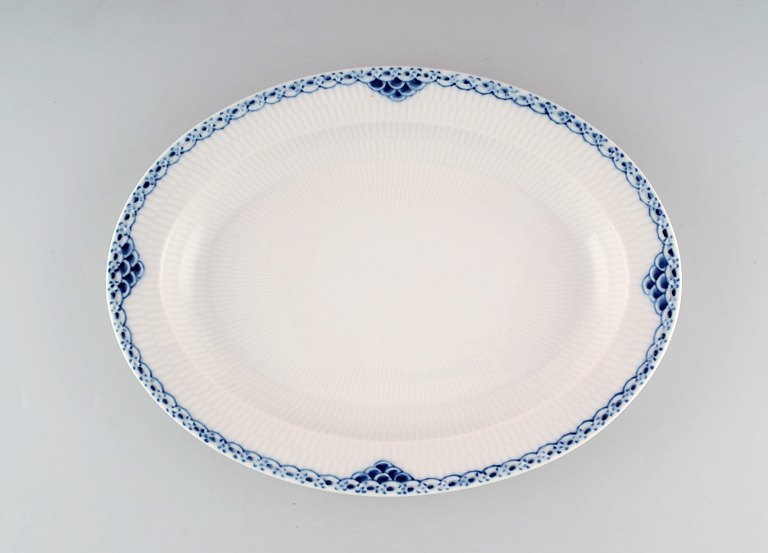 Royal Copenhagen blue painted Princess large oval dish in porcelain. 
Model Number 628.