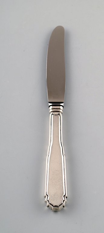 Heimbürger, Dansk sølvsmed. Frokostkniv i tretårnet sølv. 1960