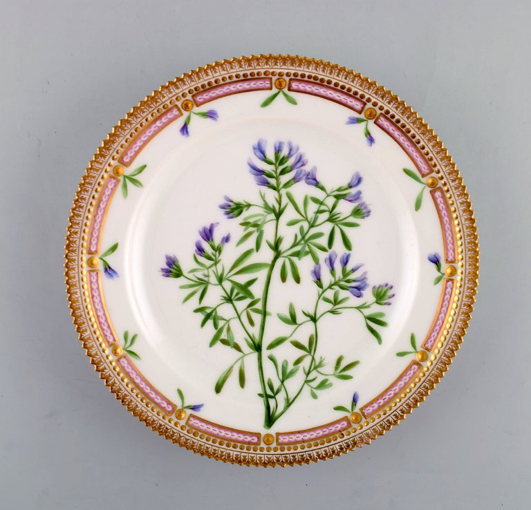 Early Royal Copenhagen Flora Danica lunch plate. 1894-1900.
