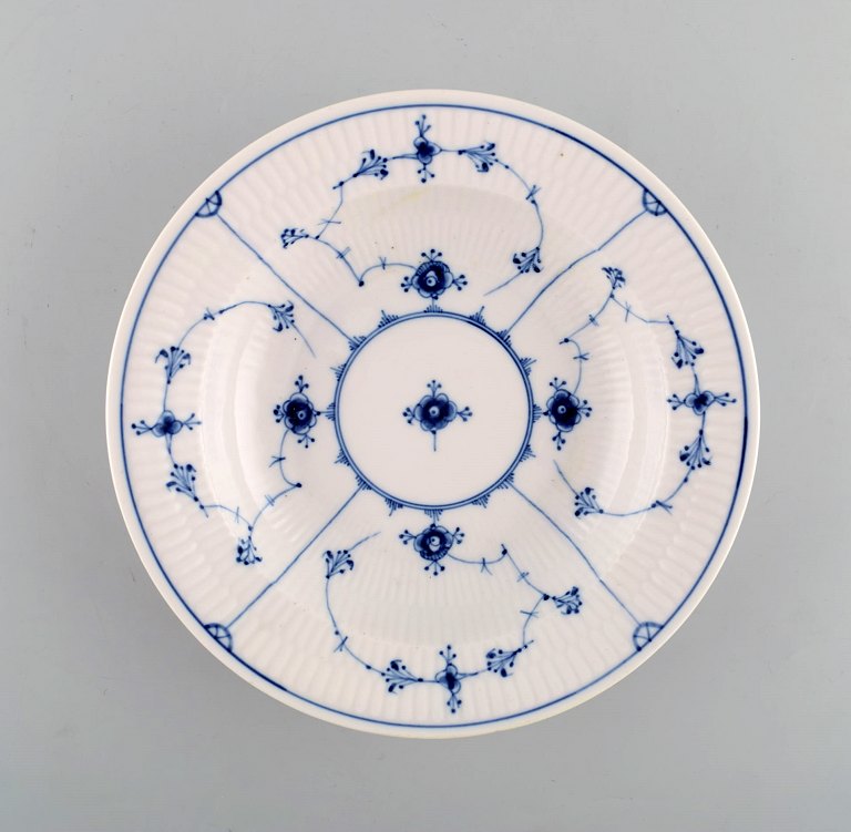 Antique Royal Copenhagen Blue Fluted deep plate. 1820-1840.
