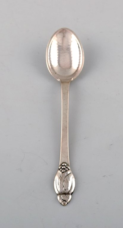 Evald Nielsen number 6, coffee spoon in all silver. 1920