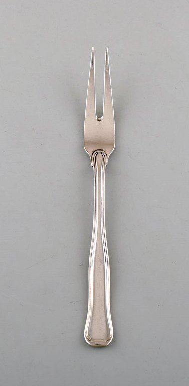 Georg Jensen Old Danish meat fork in sterling silver.

