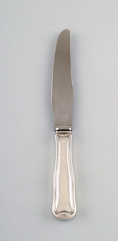 Georg Jensen dobbeltriflet frokostkniv i sterlingsølv.
