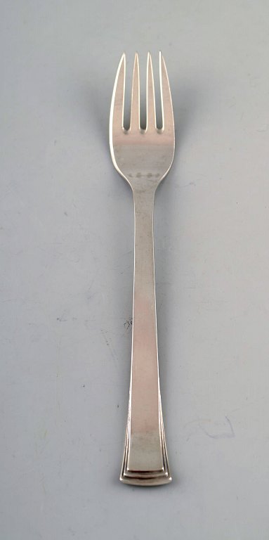 Evald Nielsen number 32 fish fork in sterling silver.
