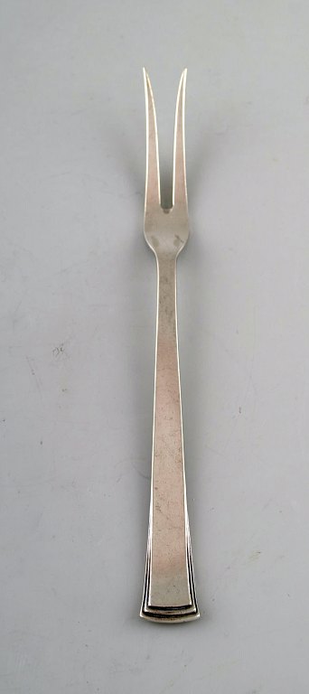 Evald Nielsen number 32 cold meat fork in silver (830).
