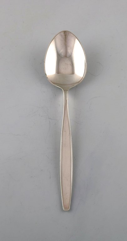 Tias Eckhoff for Georg Jensen. "Cypress" dessert spoon in sterling silver.