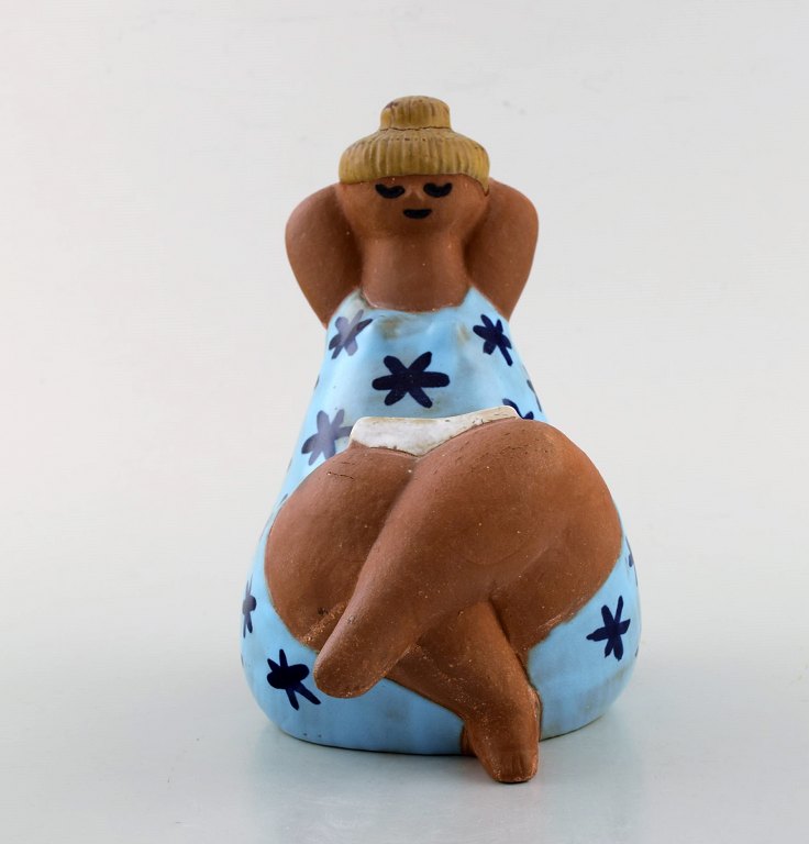 Lisa Larson for Gustavsberg. Stoneware figure "Emma". 1970
