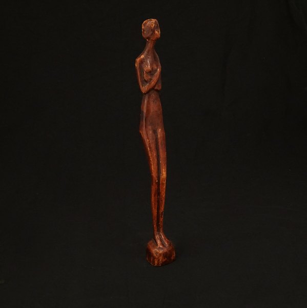 Otto Pedersen, 1902-95: Skulptur aus Holz. Signiert. H: 42cm