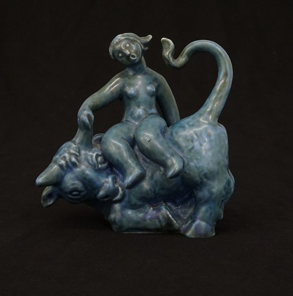 Getrud Kudielka, 1896-1984: "The Bull & Europe". Produced by L. Hjorth. L: 18cm