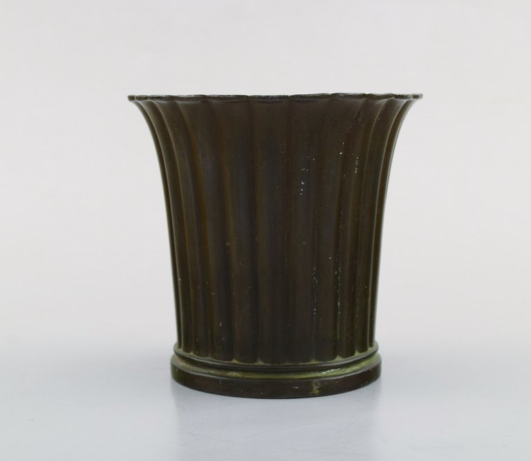 Just Andersen, Denmark. Vase in disko metal. Model Number 2353. 1940