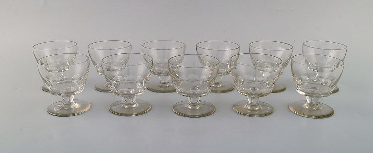 Baccarat, Frankrig. 11 facetslebne art deco glas. Kunstglas, 1930/40