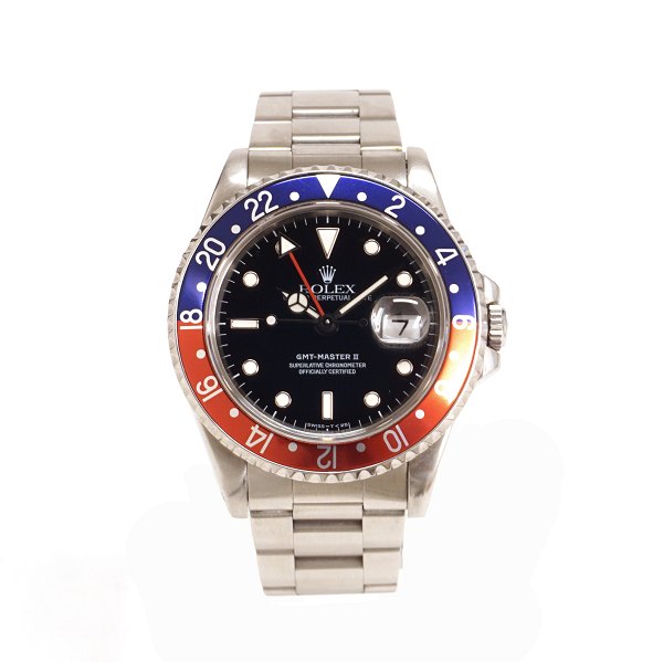 Rolex GMT Master Pepsi ref. 16710.
Jahrgang 1993-94.
D: 40mm