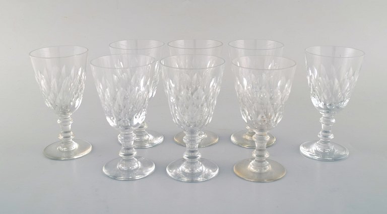 Baccarat, France. Eight Armagnac glass in mouth blown crystal glass. Produced in 
the period 1952-1986.
