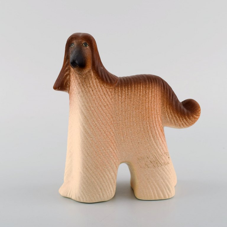 Lisa Larson for K-Studion/Gustavsberg. Hund i glaseret keramik. Sent 
1900-tallet.
