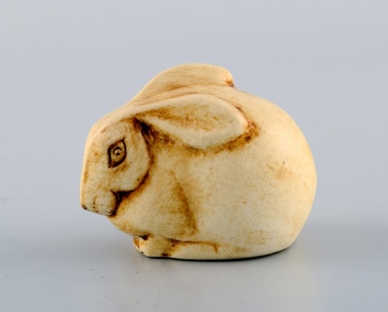 Lisa Larson for Gustavsberg. Kanin i glaseret keramik. Sent 1900-tallet.
