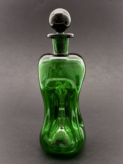 Holmegård grøn klukflaske