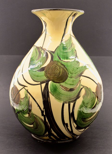 H A Kähler gulv vase 50 cm. signeret monogram HAK