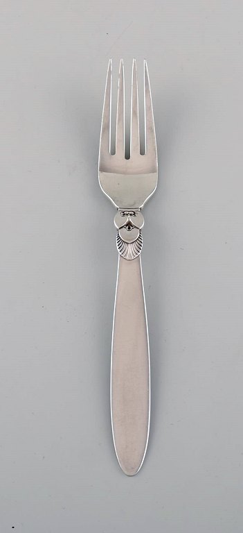 Georg Jensen Cactus dinner fork in sterling silver. Dated 1915-30. Two pieces in 
stock.
