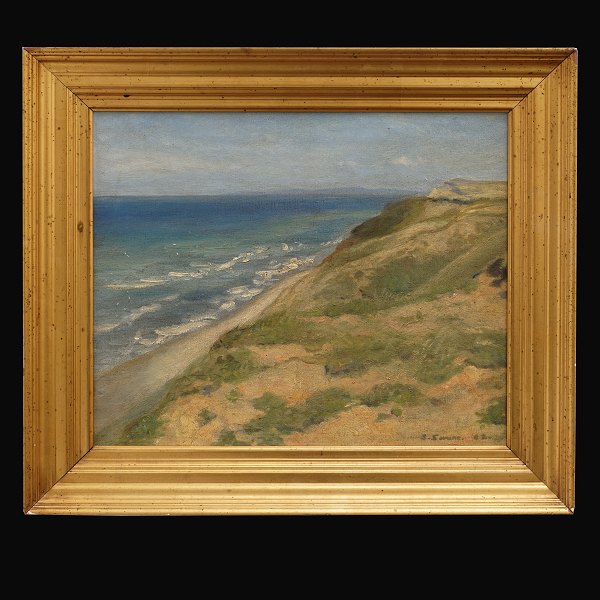 Sigurd Swane, 1879-1973, oil on canvas. Signed and dated 1902. Visible size: 
31x37,5cm. With frame: 43x49,5cm