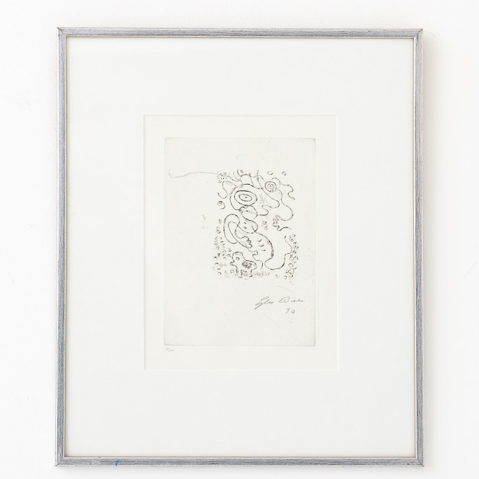 Ejler BilleEtching from 1990. Signed.1 pc. in stockOriginal condition