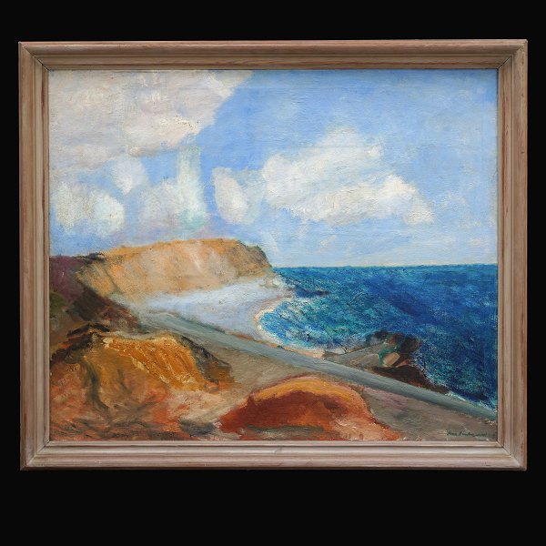 Jens Søndergaard, 1895-1957, oil on canvas. Signed and dated 1942. Visible size: 
83x100cm. With frame: 95x112cm