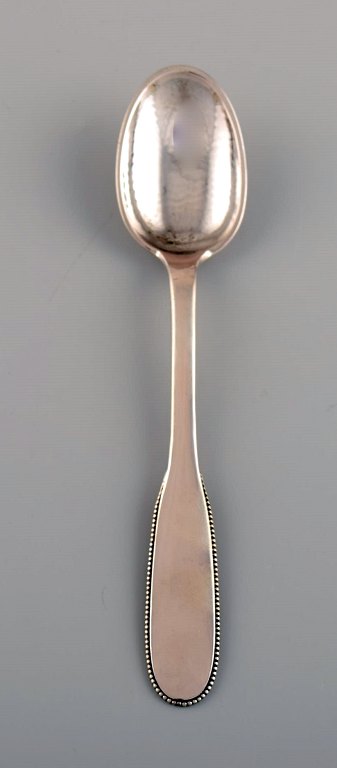 Evald Nielsen number 14 teaspoon in hammered silver (830). 1920s.
