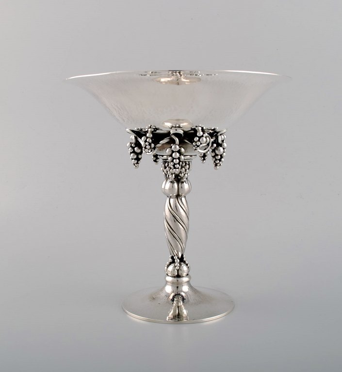 Early Georg Jensen grape centerpiece in sterling silver. Model number 263B. 
Dated 1915-1930.
