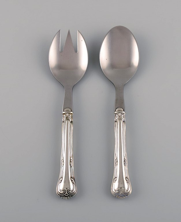 Cohr salad set silver (830) and stainless steel. 1910s / 20s.
