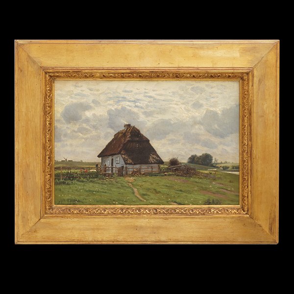 Anton Thorenfeldt, 1839-1907, oil on canvas. Signed and dated 1888. Visible 
size: 27x40cm. With frame: 45x58cm