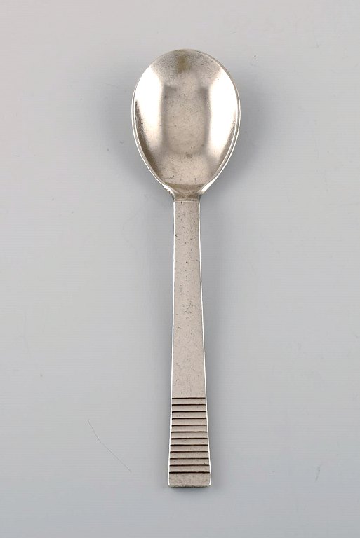 Georg Jensen Parallel / Relief. Teaspoon in sterling silver. Dated 1933-44.
