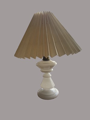 Lamp, opaline glassH: 41 cmGood condition