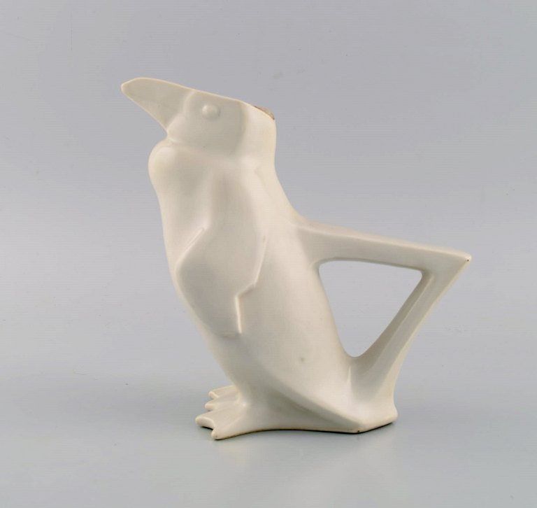 Edouard Marcel Sandoz (1881-1971), Switzerland. Unique jug modeled as a penguin. 
1930s.
