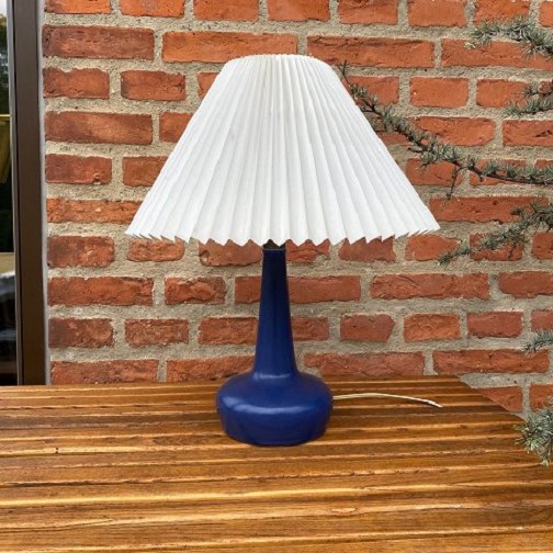 Palshus ceramic lamp, blue