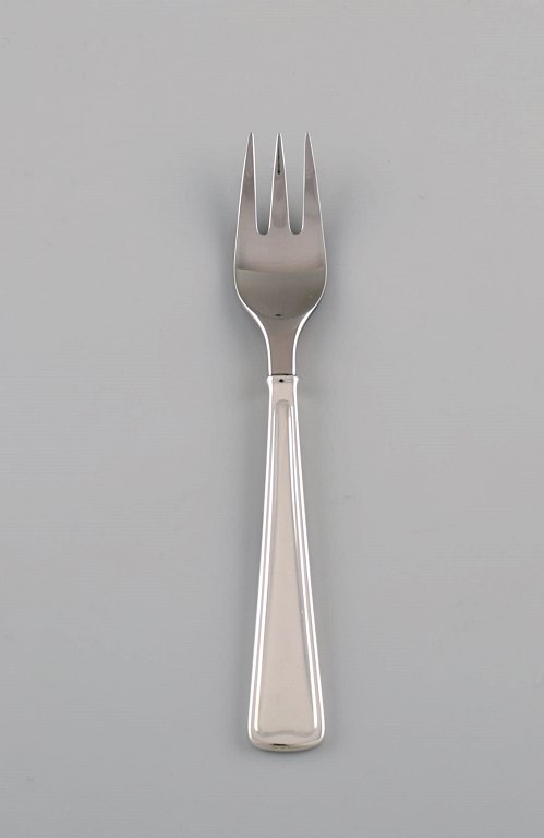 Rare Georg Jensen Koppel cutlery. Lunch fork in sterling silver and stainless 
steel. 20 pcs in stock.
