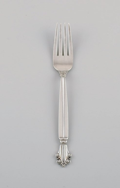 Georg Jensen Acanthus Dinner fork in sterling silver. Two pieces in stock.
