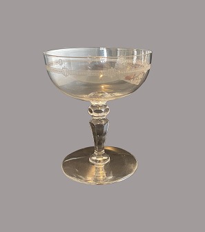 Champagne glass, bowl shape
9

