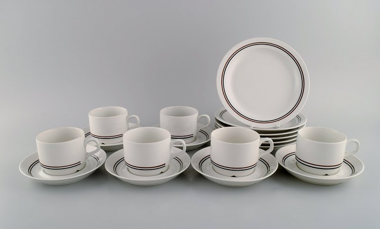 Rörstrand coffee service for six people. Swedish design, 1960s.
