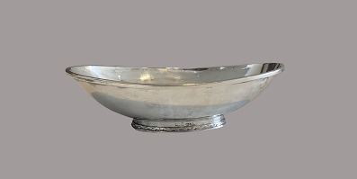 Oval skålSterling, Sverige B: 9 cm, L:15.5 cm, H: 4 cmRey Urban 1950