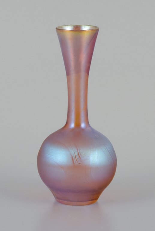 WMF, Germany. Vase in iridescent Myra art glass.
1930s.