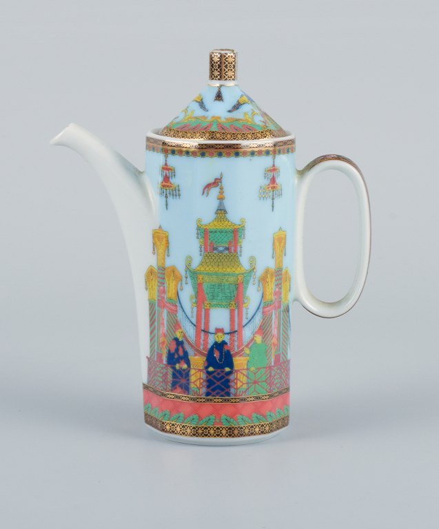 Gianni Versace for Rosenthal, porcelain miniature jug.
"Le Voyage de Marco Polo".