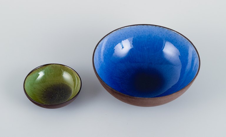 OSA, Denmark.
Two small retro unique ceramic bowls.