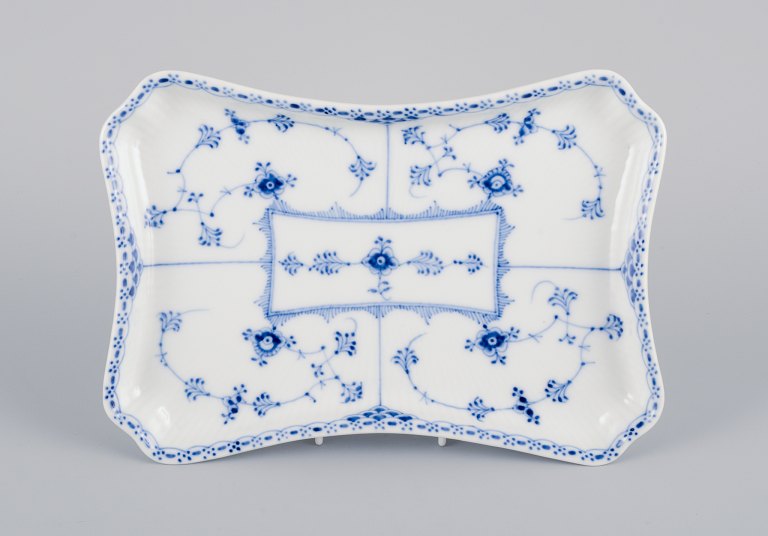 Royal Copenhagen Blue Fluted half lace dish.