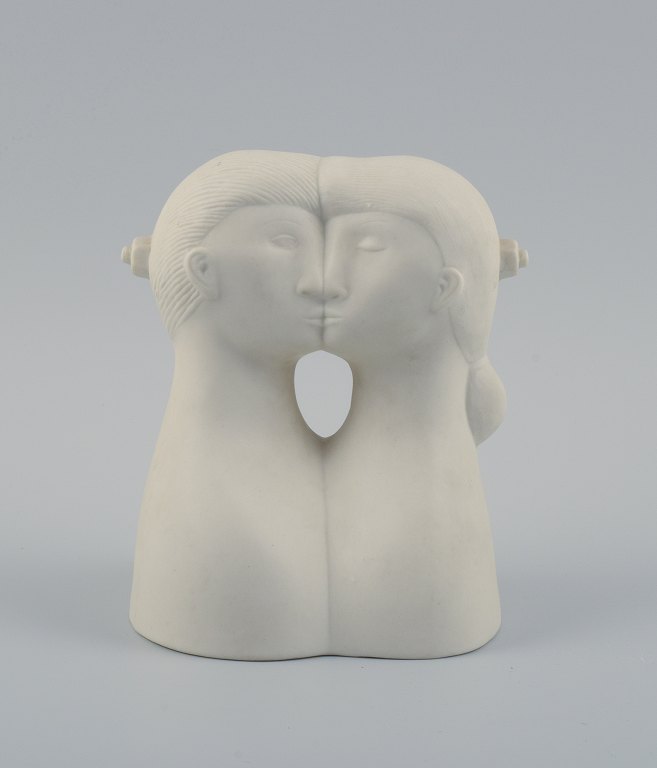 Stig Lindberg for Gustavsberg, Parian 4 - "The Two", figure in biscuit 
porcelain.