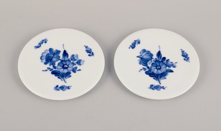 Royal Copenhagen, Blue Flower Braided, two coasters.