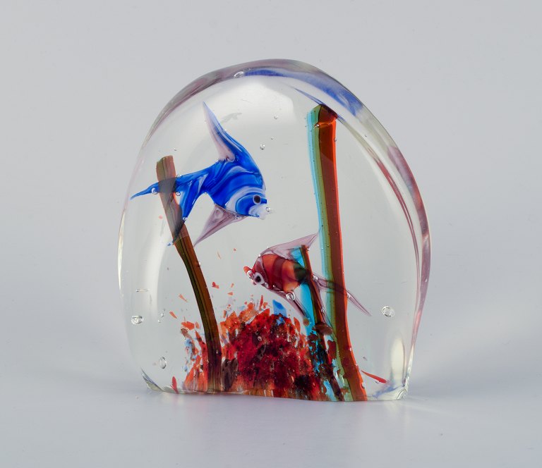 Murano, Italy, aquarium sculpture in art glass.