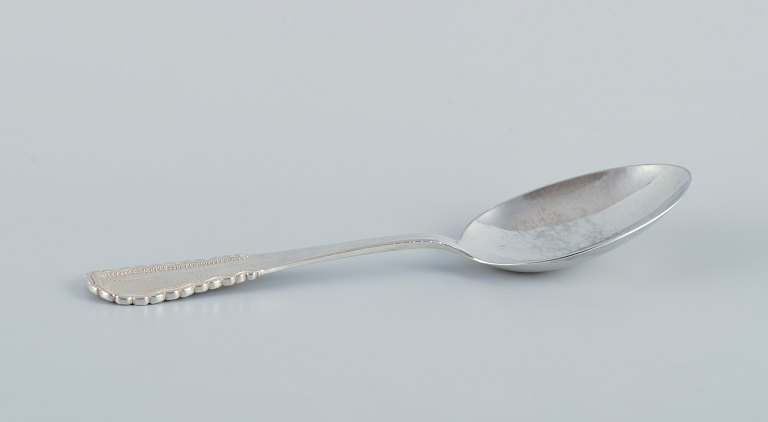 Georg Jensen, Viking, very large serving spoon in sterling silver.