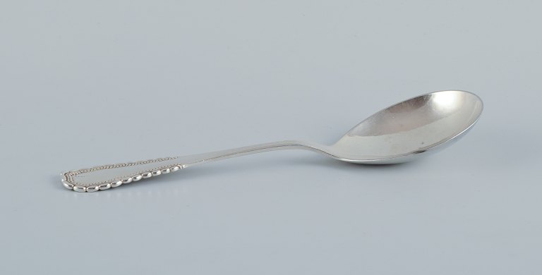 Georg Jensen, Viking, serving spoon in 830 silver.